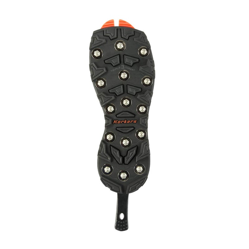 Korkers OmnTrx v3.0 Triple Threat - Carbide Spike, Color: Black/Orange, Size: 11 (FA3045-11)